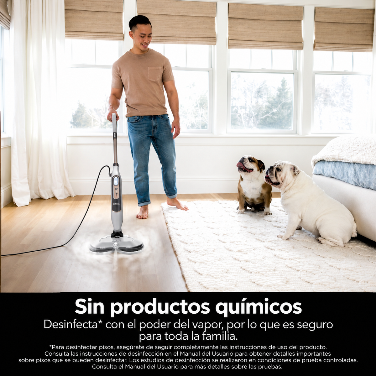 Mopa Multifuncional Trapeador a Vapor SharkPower | Limpieza Profunda de Pisos