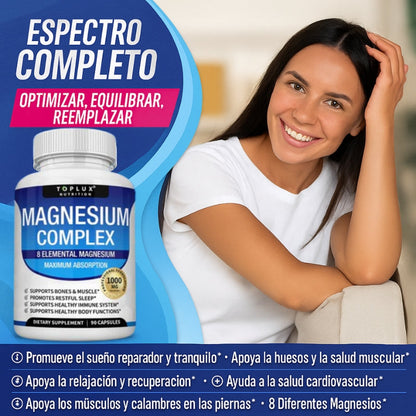 OFERTA 2X1 | Magnesio Complex™ 8 en 1 - Equilibrio Corporal Completo 1000mg