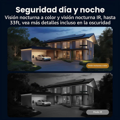 Cámara de Seguridad Panorámica 4G para Exterior con Visión 360° y Nocturna