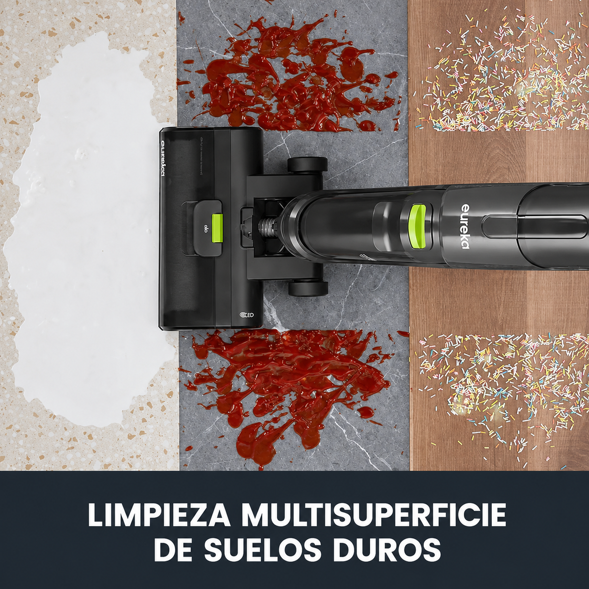 EUREKA - Aspiradora Inalámbrica 2 en 1 Blanca | Superligera y Portátil