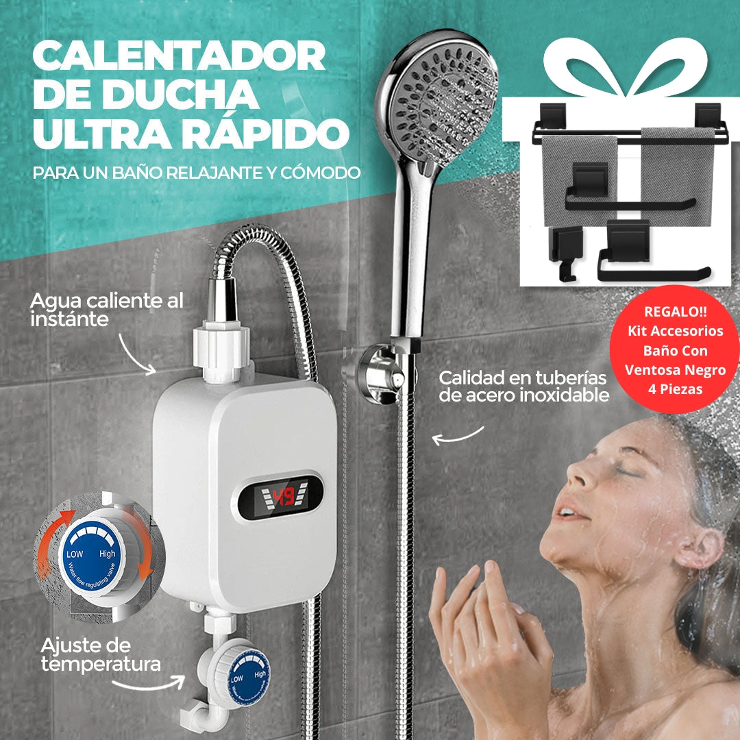 CALENTADOR DE DUCHA | ULTRA RÁPIDO + REGALO GRÁTIS