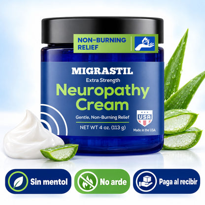 Migrastil® Crema para Neuropatía | Sin Mentol, No Arde